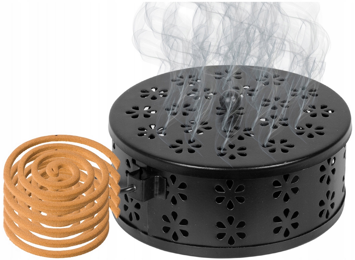 SPIRALE NA KOMARY ODSTRASZACZ ZE STALOWĄ OSŁONKĄ DEKORACYJNE BROS 6 SZTUK