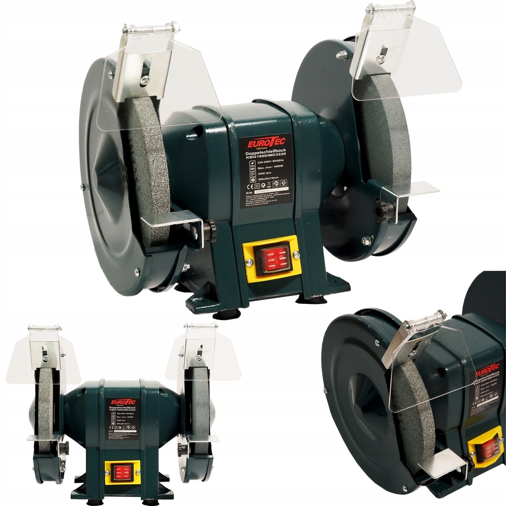 Szlifierka Stołowa Kamieniowa 200MM Kamień Duża