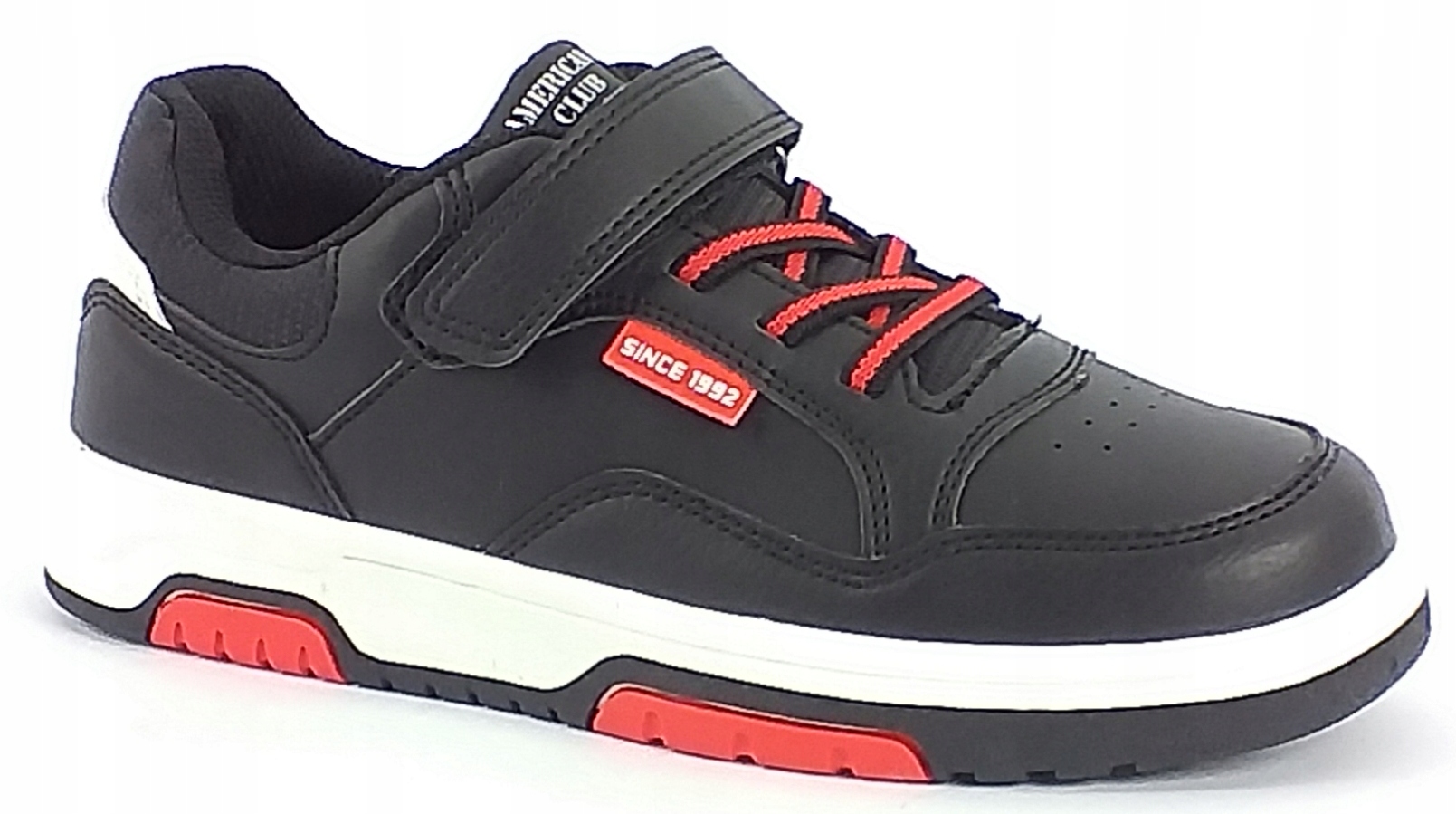 Buty Sportowe Chłopięce Na Rzep American Club ES148 Czarne 35