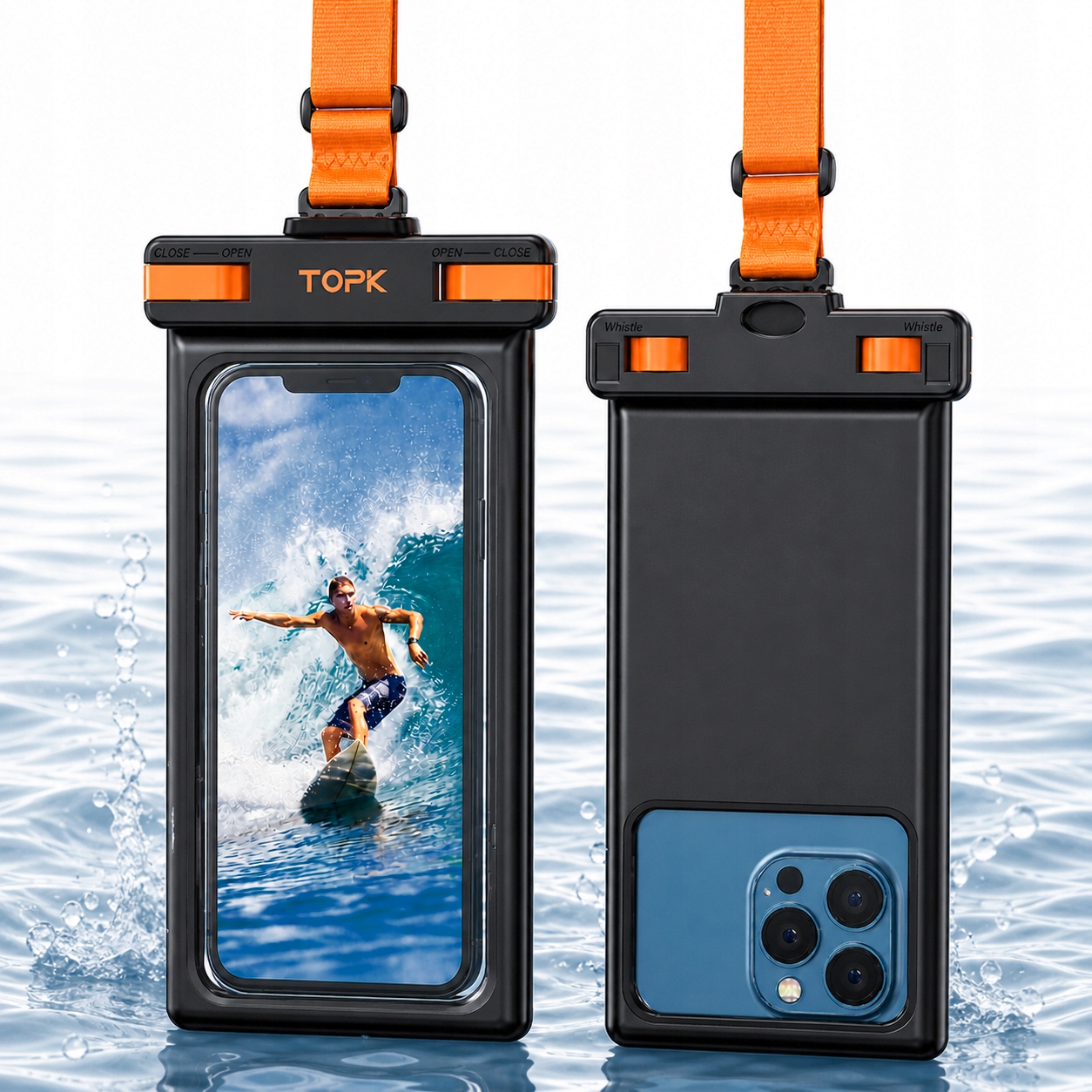 Wodoodporne etui IPX8 case wodoszczelny pokrowiec na telefon smartfon TOPK