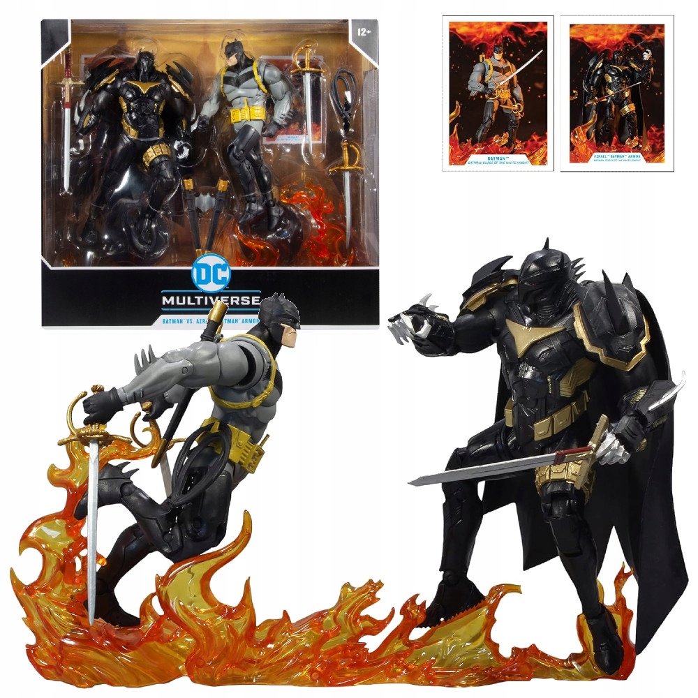DC Sada Figurek Batman Vs Azrael Batman Armor 18 CM Příslušenství A Karty