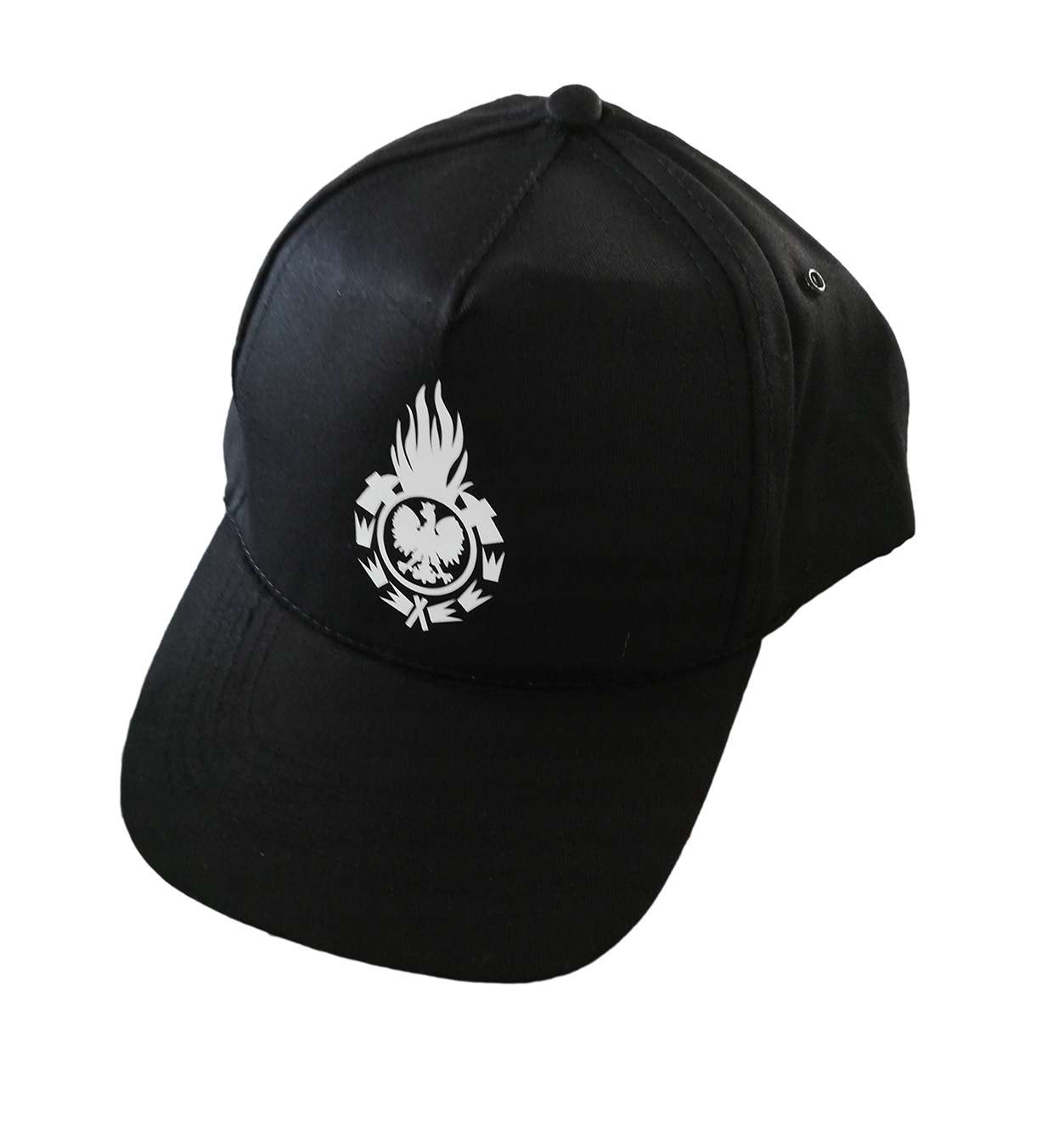 Czapka Strażacka OSP STRAŻ, czarna, orzeł