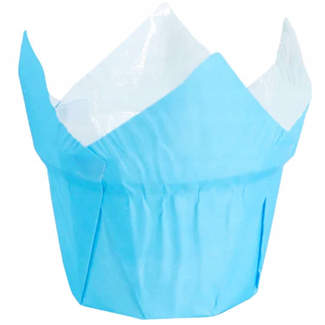 

foremki Papilotki do pieczenia błękitne Ozdobne