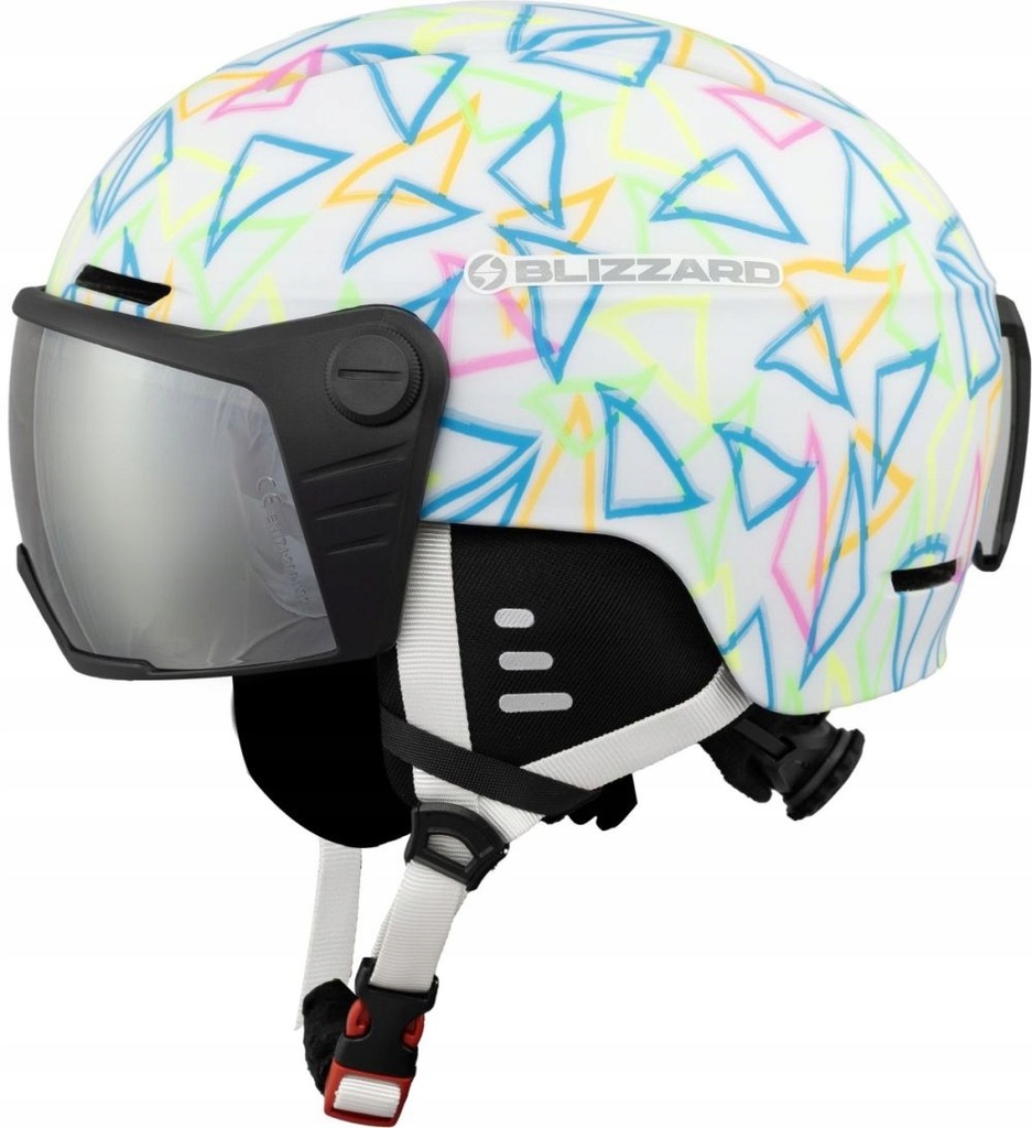 Dětská lyžařská přilba Blizzard Flash Visor junior 404001 bílá 48-51 cm