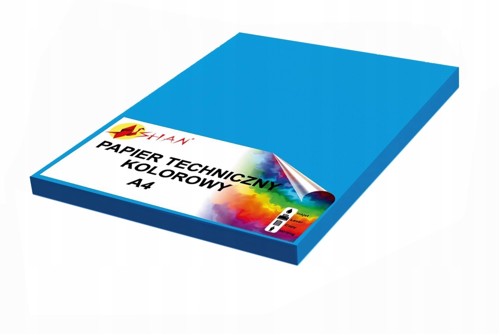 

Papier techniczny A4 220g niebieski intens 50 ark