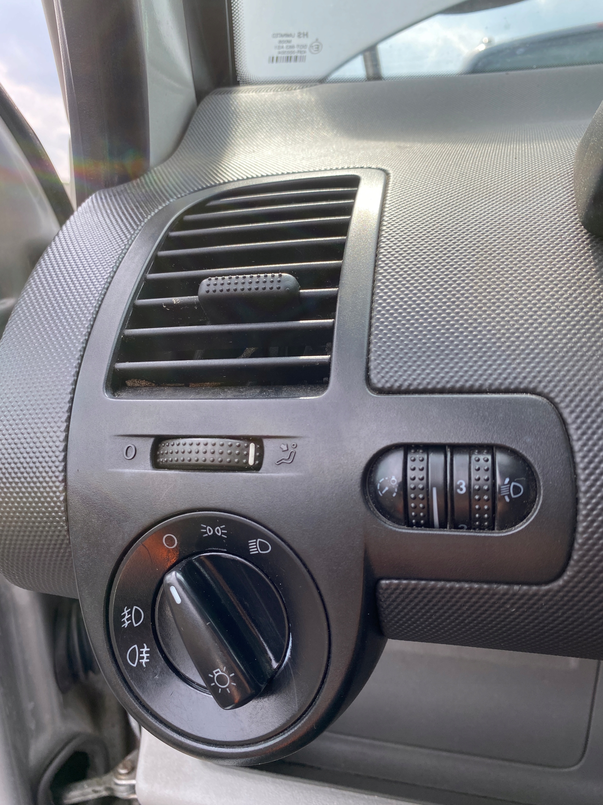 VW Lupo 3L 98-05 grid air conditioning devices air left driver´s