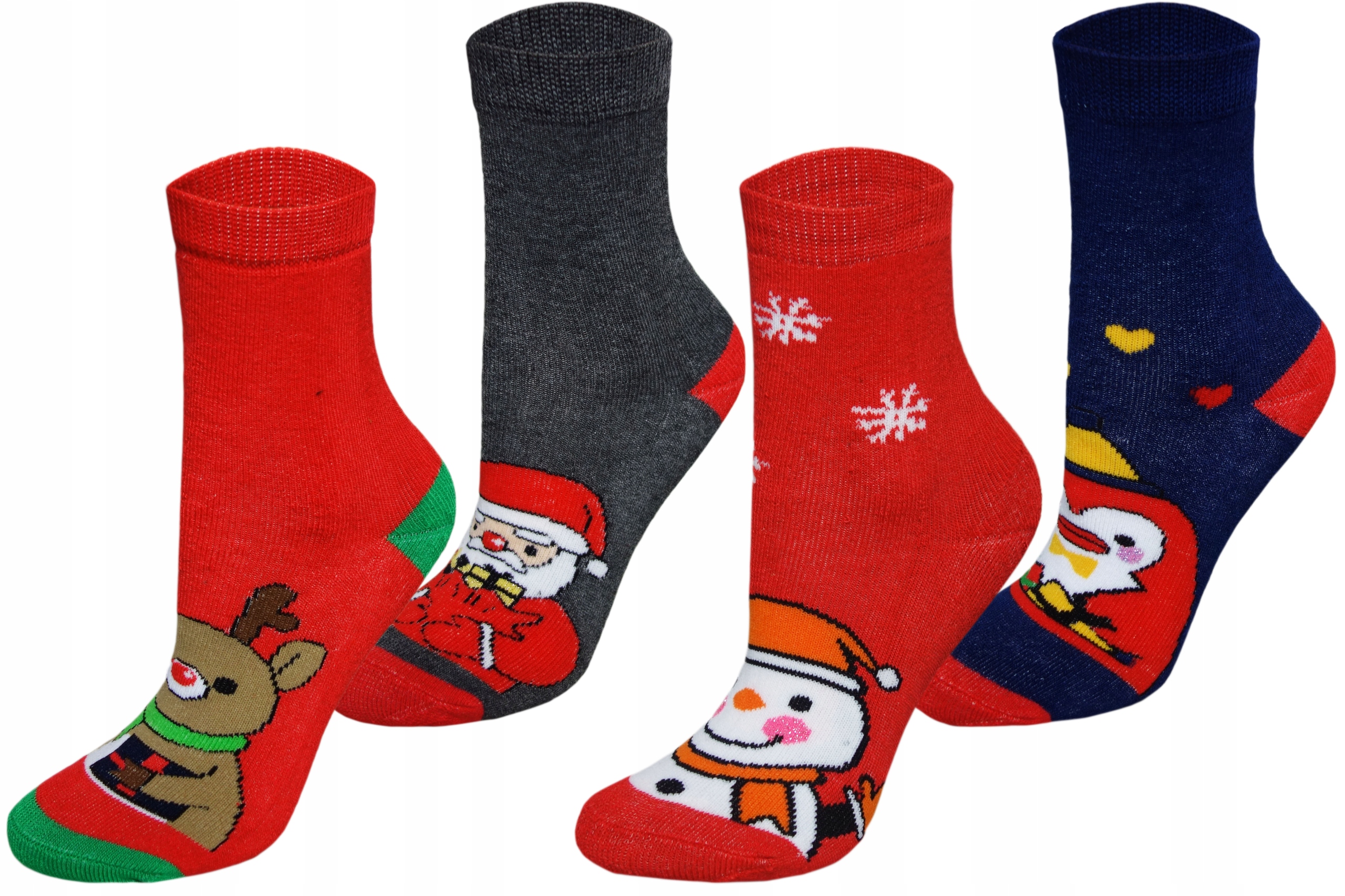 

4x Skarpety ocieplane świąteczne Frotte r 29-33