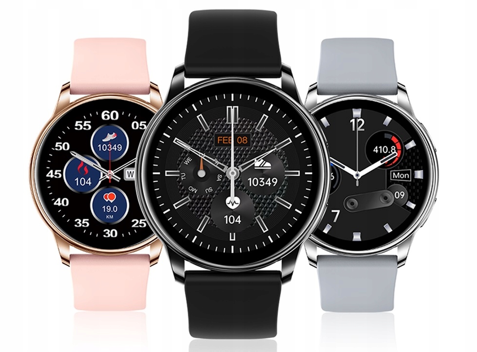 PIĘKNY SMARTWATCH ZEGAREK DAMSKI TEMPERATURA PULS Kompatybilność systemowa Android iOS
