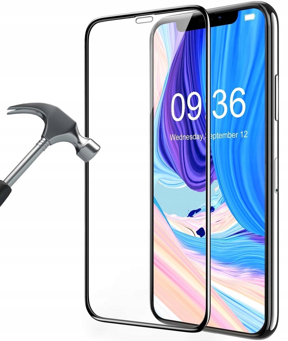 

Szkło hartowane 9H na Cały Ekran 5D do Iphone X Xs