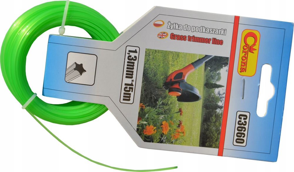 ŻYŁKA DO KOSY TNĄCA PODKASZARKA SPALINOWA Typ żyłka