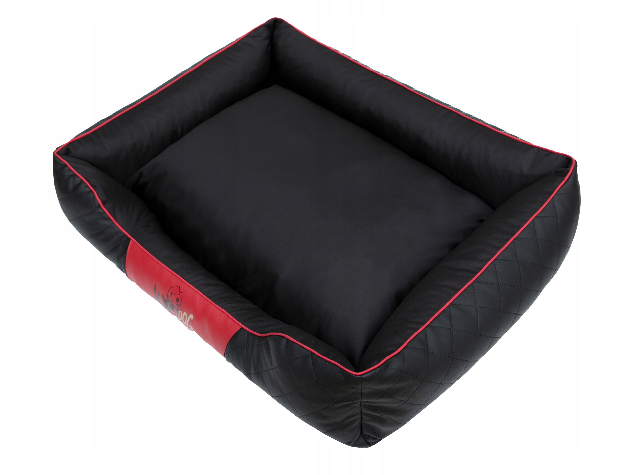 Levně Pelíšek pro psa Pohovka postel s polštářem, obdélníková matrace 85x65 cm