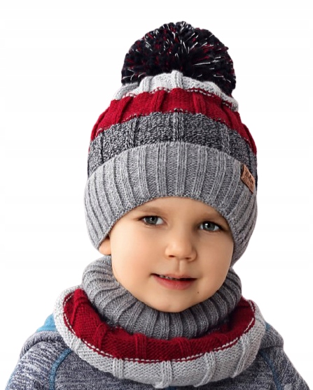 

Czapka Golf Komin Ciepły Komplet Zimowy 50 52