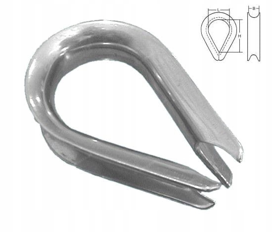 KAUSZA NIERDZEWNA DO LINY 4 MM Kod producenta S0414-4