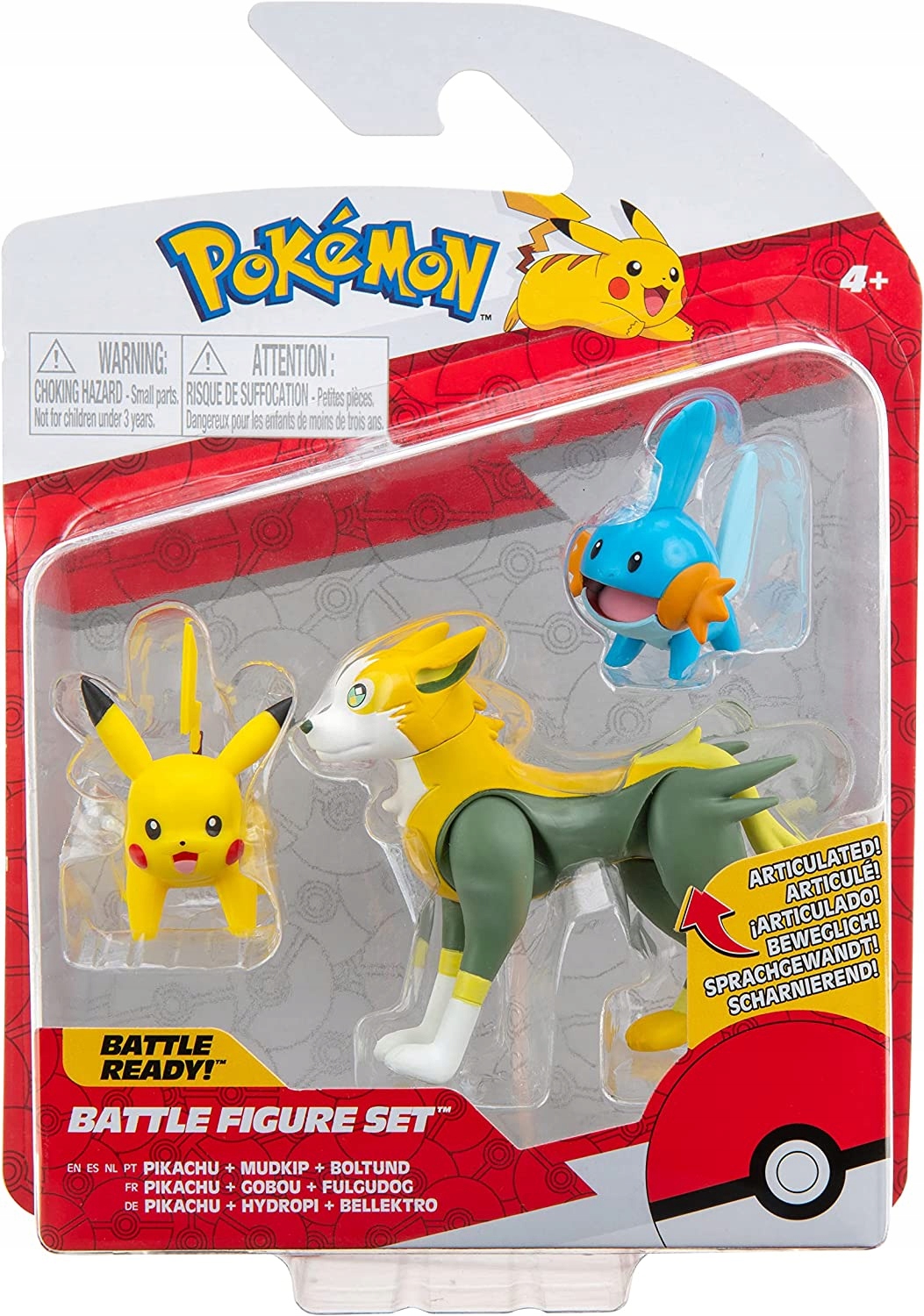 

Pokemon Figurka Bitewna Pikachu Mudkip Boltund