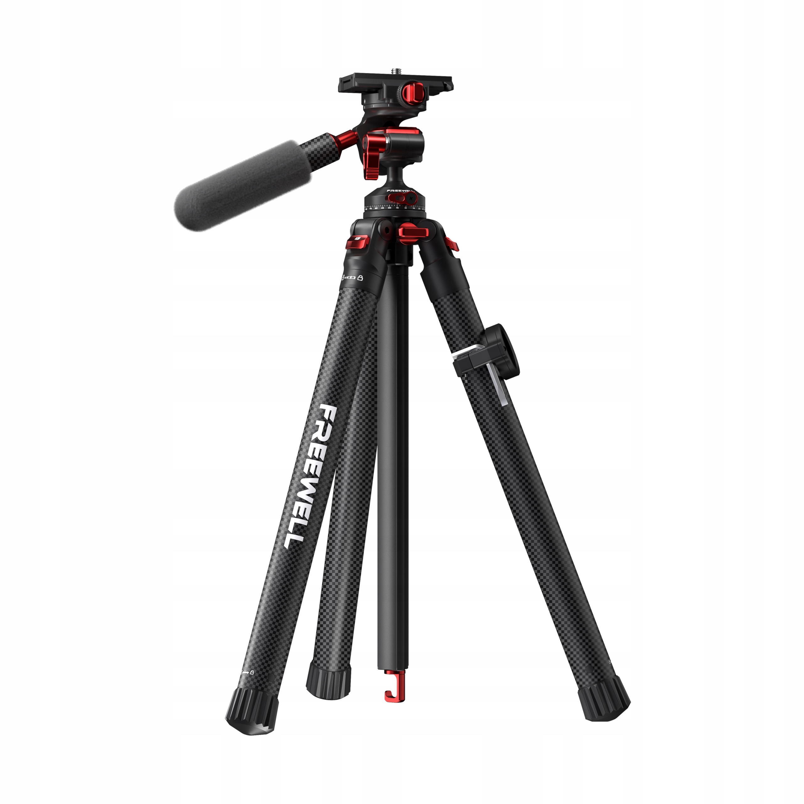Lehký cestovní stativ Karbonový 0.9 kg Travel Tripod Premium pouzdro