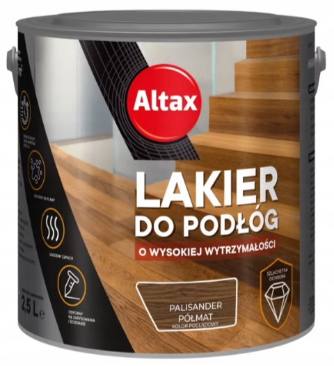 Altax Lak Na Podlahy S Vysokou Pevností 2,5 L Palisandr Polomatný