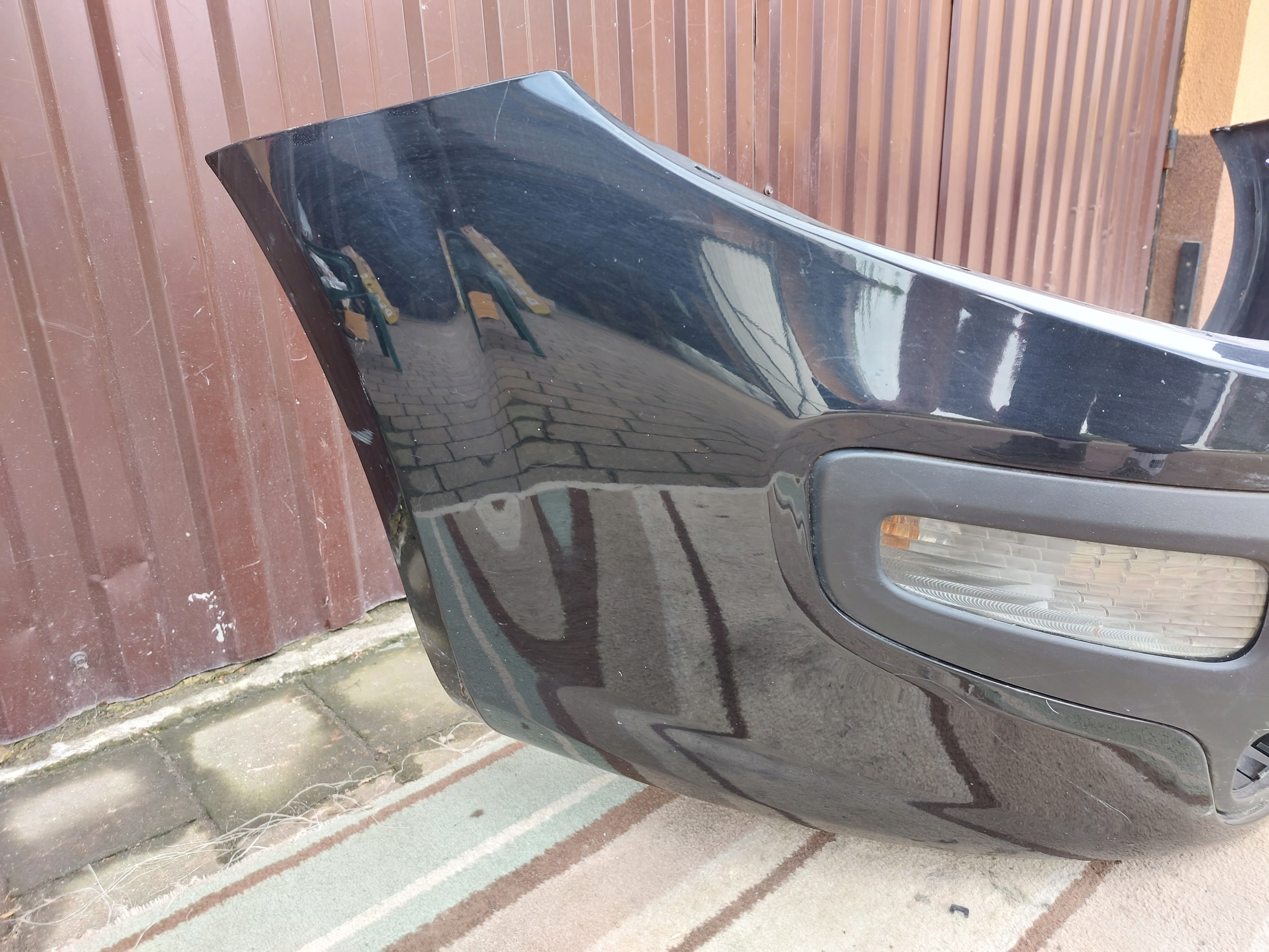 bumper front FIAT GRANDE PUNTO EVO black 10r