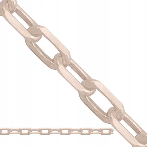 Anker Bílé zlato 585 řetízek pro každého 1.10 g, pevná délka 50 cm, 14 kt