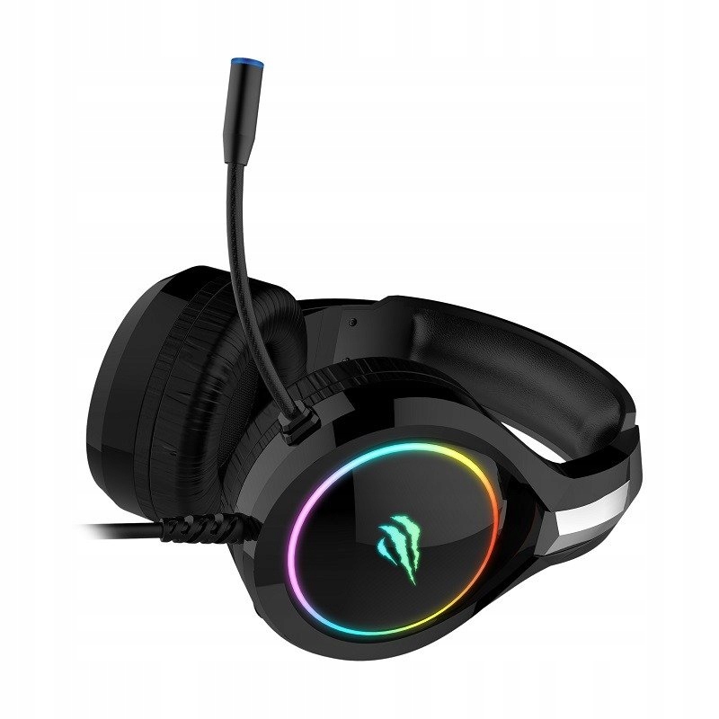 Słuchawki gamingowe dla graczy mikrofon LED RGB PC Rodzaj słuchawek nauszne