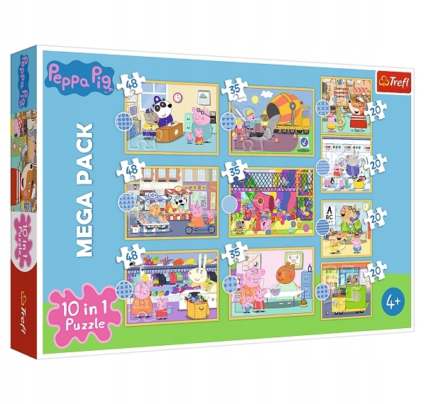 

Trefl, Puzzle 10w1: Świnka Peppa Poznaj Świnkę P