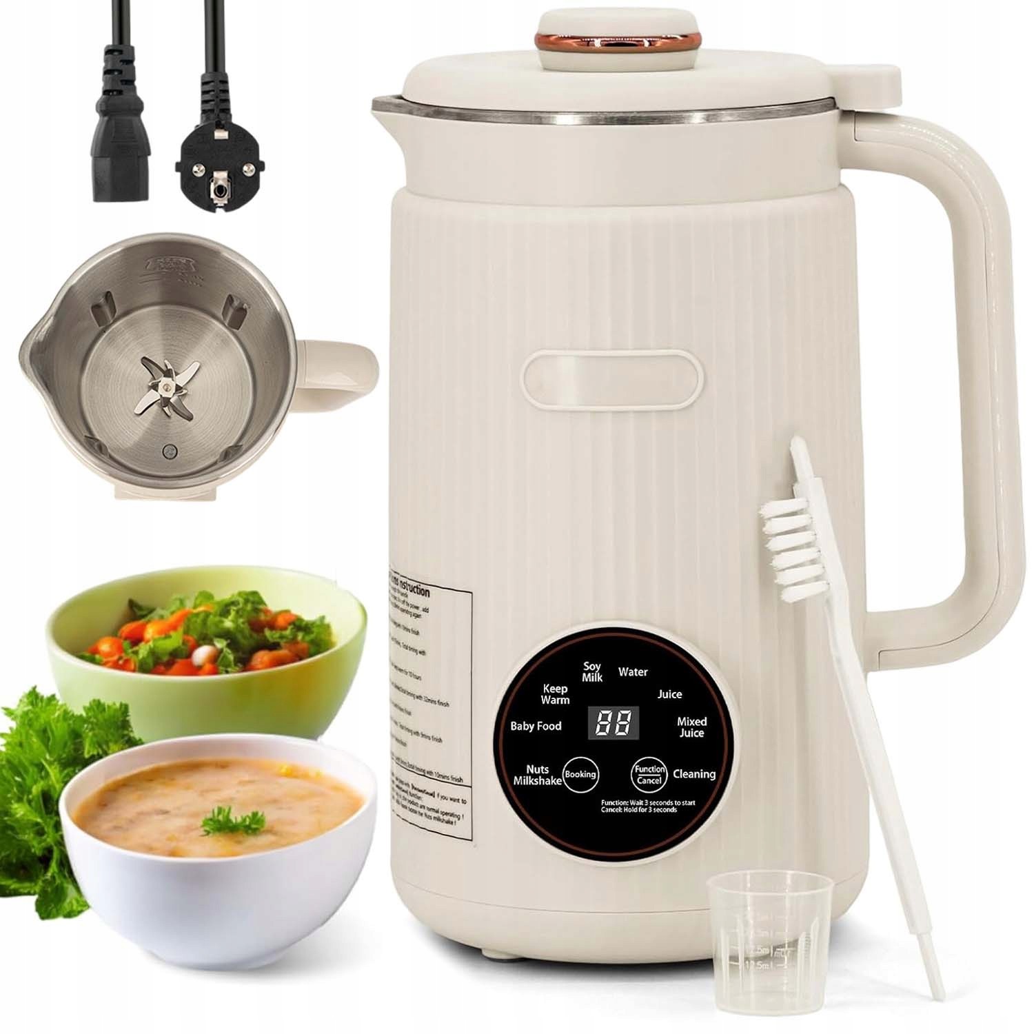 Automatický Inteligentní Stroj Na Obilné Sójové Mléko 1,2 L 800 W, Výkonný