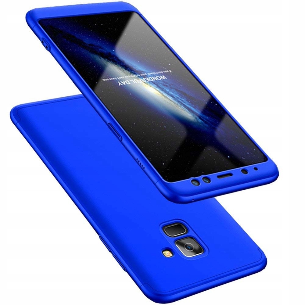 

Case Etui przód+tył Do Samsung Galaxy A8 2018 Blue