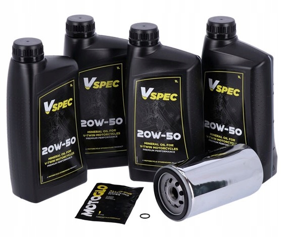 Súprava na výmenu minerálneho oleja 20W50 4L, Harley 91-98 Dyna