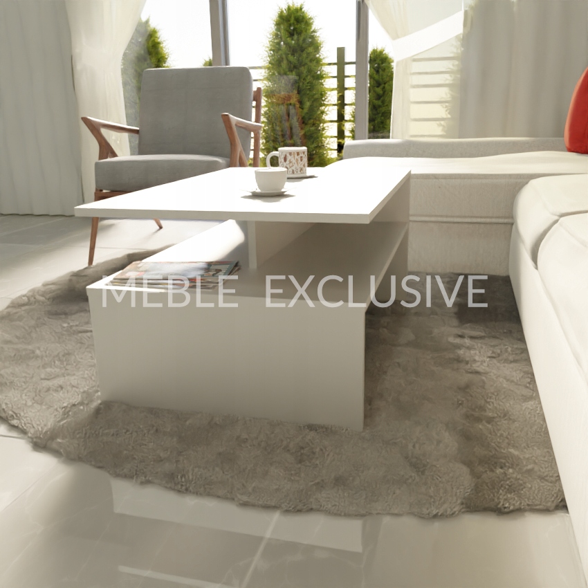 STOLIK KAWOWY MODNA ŁAWA SALON BIAŁA PŁYTA 18 mm Marka Meble Exclusive