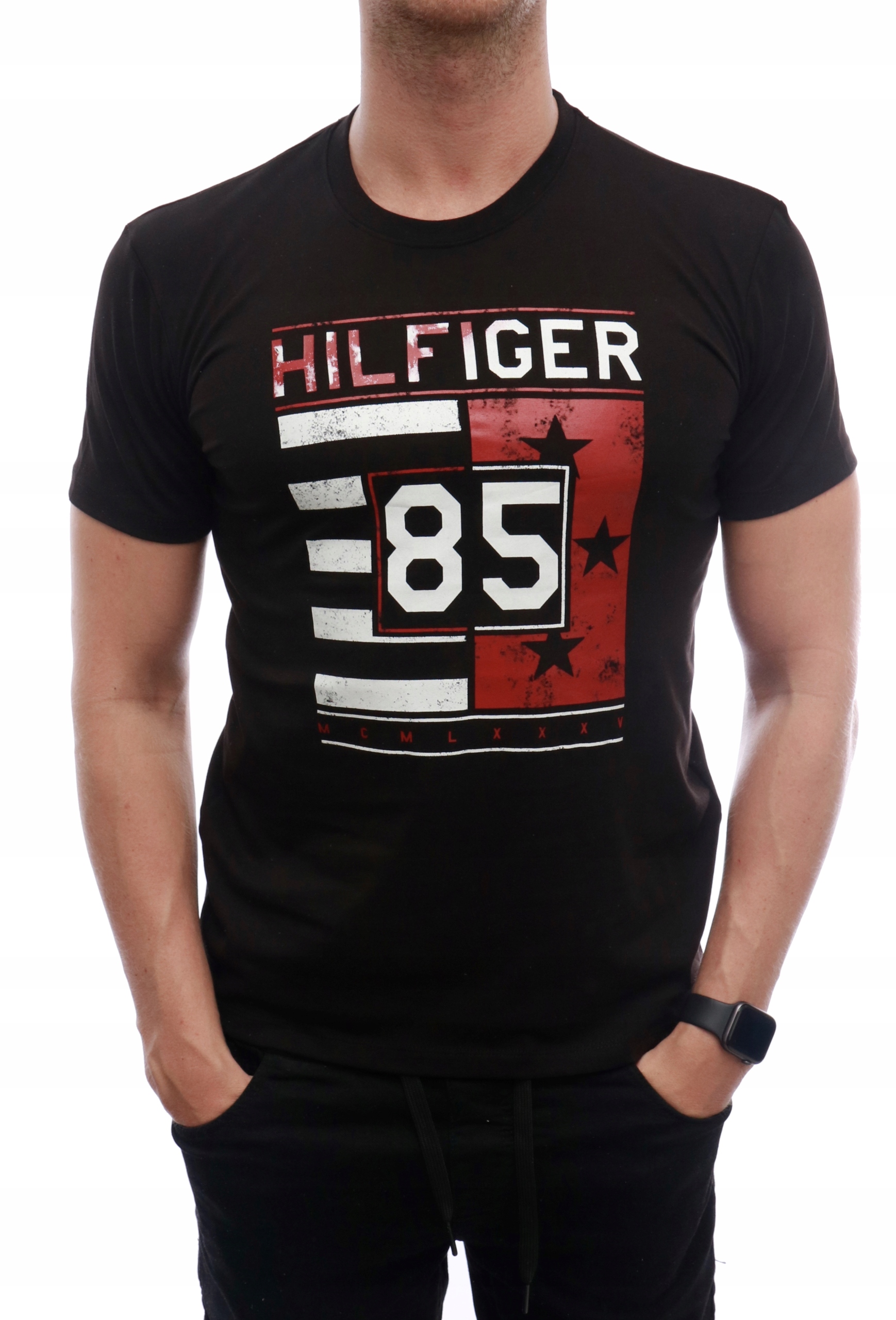 

Tommy Hilfiger T-shirt Koszulka Męska Czarna XXL