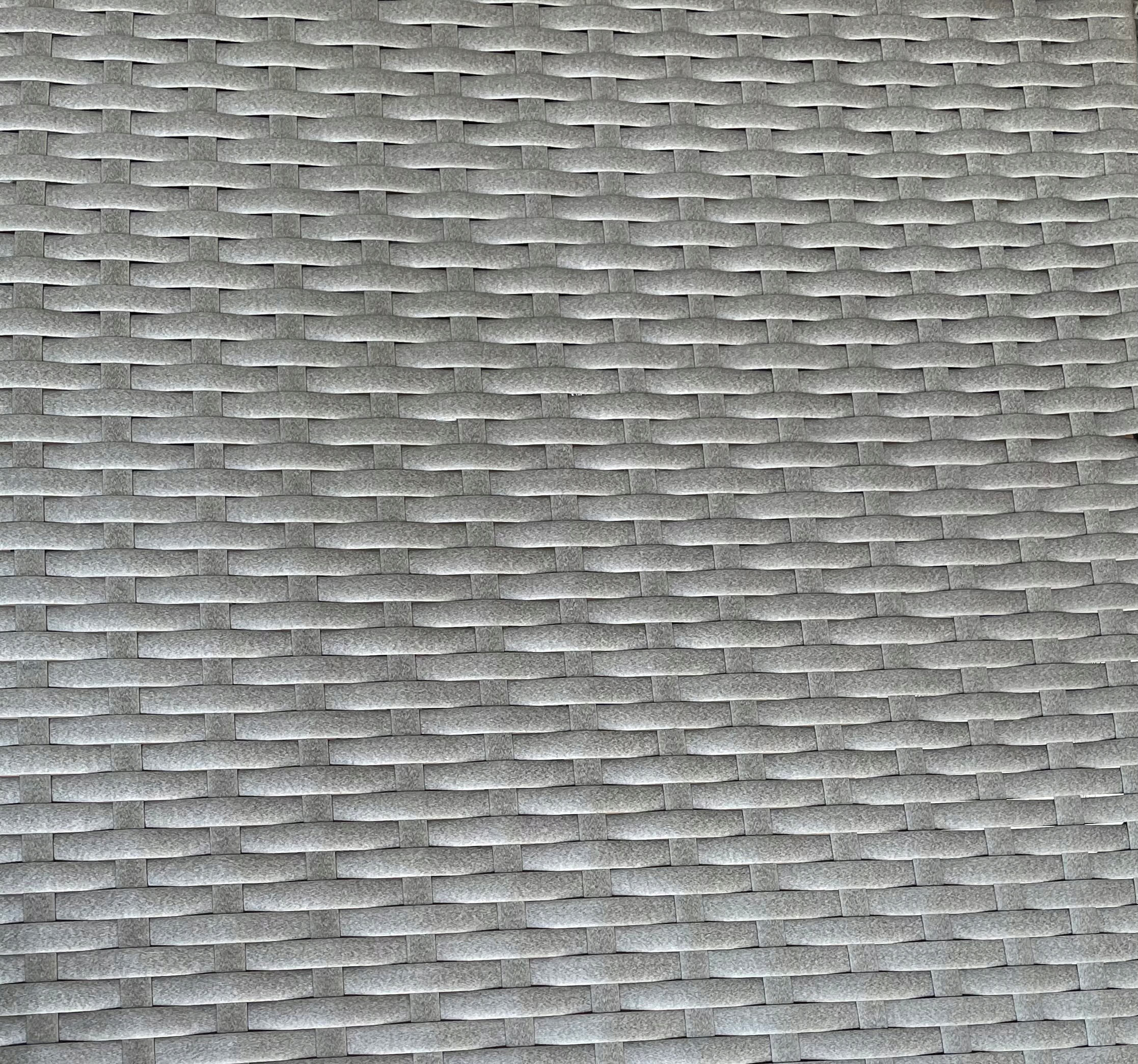 KOMPLET RATTAN SOFA STOLIK RATAN 6 OSÓB PODKOWA NAROŻNIK Kolor dominujący szary