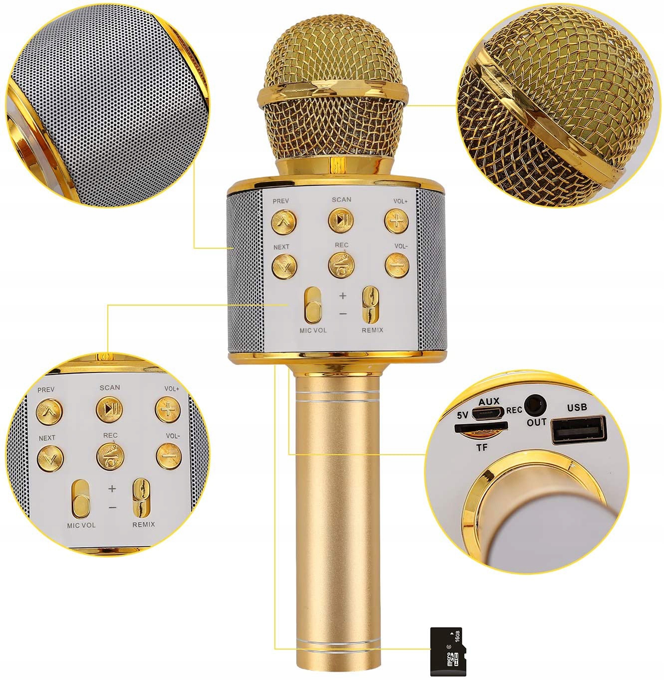 MIKROFON DLA DZIECI BEZPRZEWODOWY KARAOKE GŁOŚNIK Rodzaj do karaoke