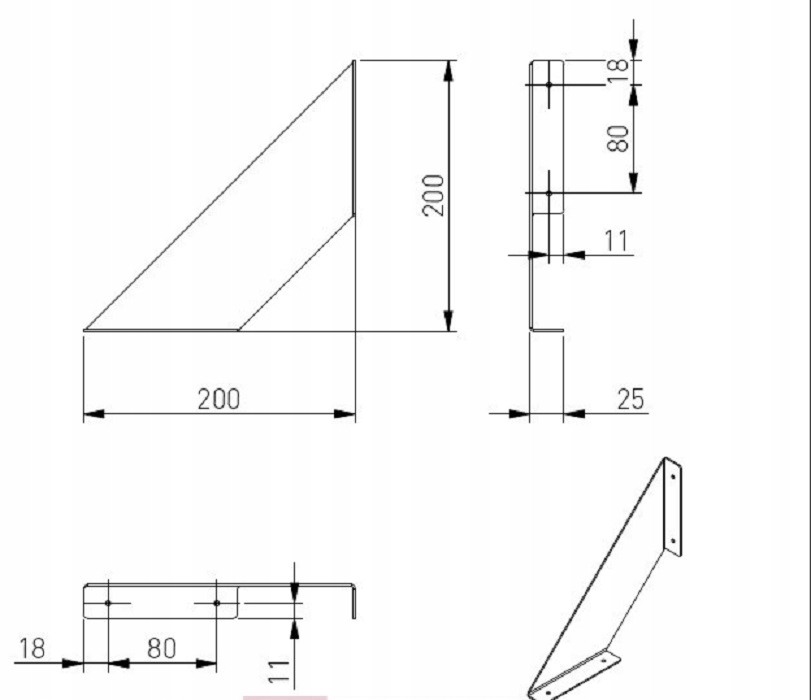 PÓŁKA FLAT 70 CM WISZĄCA LOFT DĄB OPCJE Marka inna
