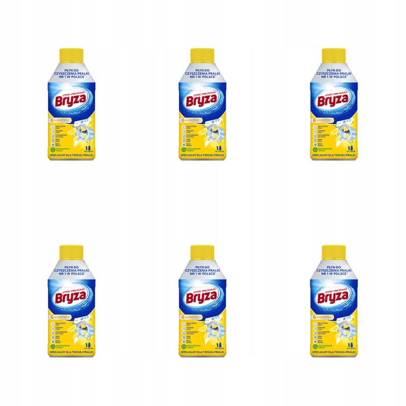 Bryza čisticí prostředek na pračku Lemon 250 ml X6