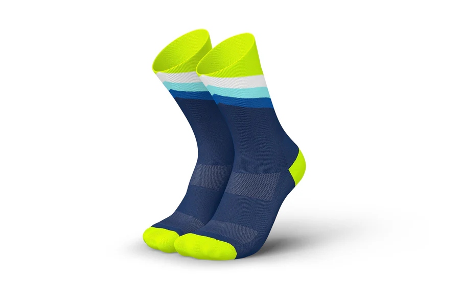 Incylence Skarpetki biegowe Running grades navy canary [Rozmiar 47-50]