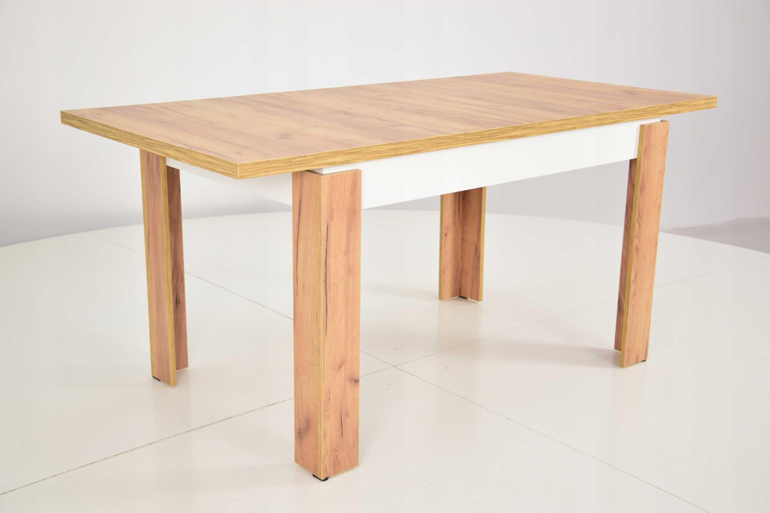 Stół C-4 czarny + DĄB CRAFT 80x120/160 rozkładany Kolor mebla dąb craft