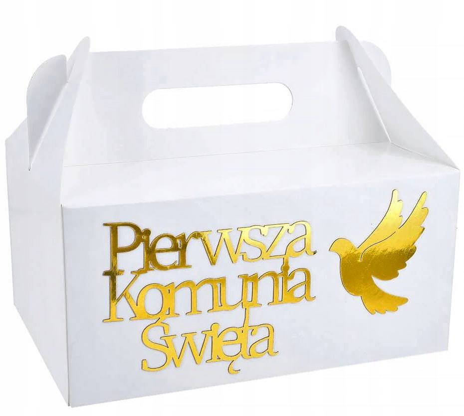 PUDEŁKA CZK1 x10 pudełko ciasto tort komunijne komunia Podziękowanie gości