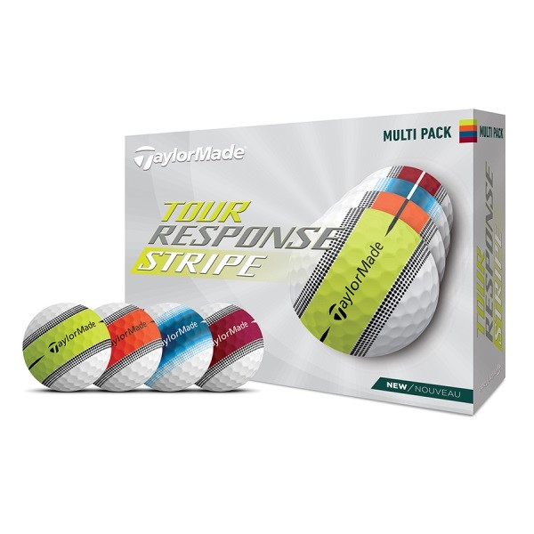 Piłki golfowe TAYLOR MADE Tour Response Stripe Multi Color (białe)
