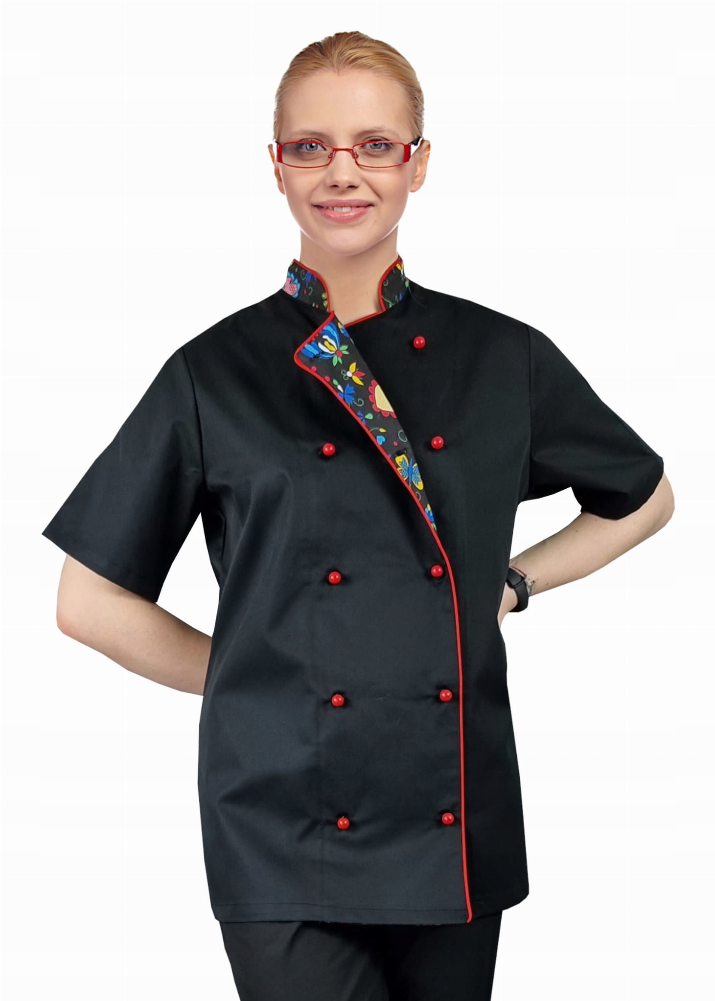 

Bluza kucharska damska M&C kitel krótki rękaw