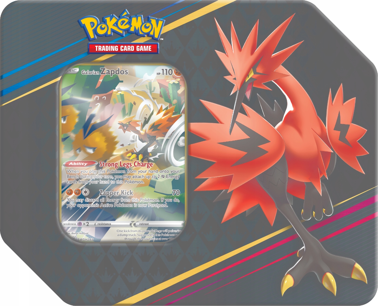 

Crown Zenith Mocku Art Tin Zapdos (pusta puszka)