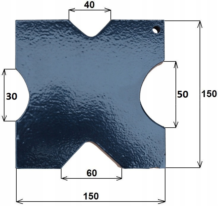 PŁYTY - PRYZMY Z WYCIĘCIAMI DO PRASY PRASA 12T 20T Kod producenta 5903815220197