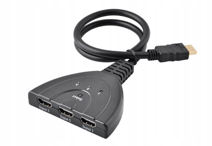 

Switch Rozdzielacz Hdmi x3 Fhd Automat Przełącznik