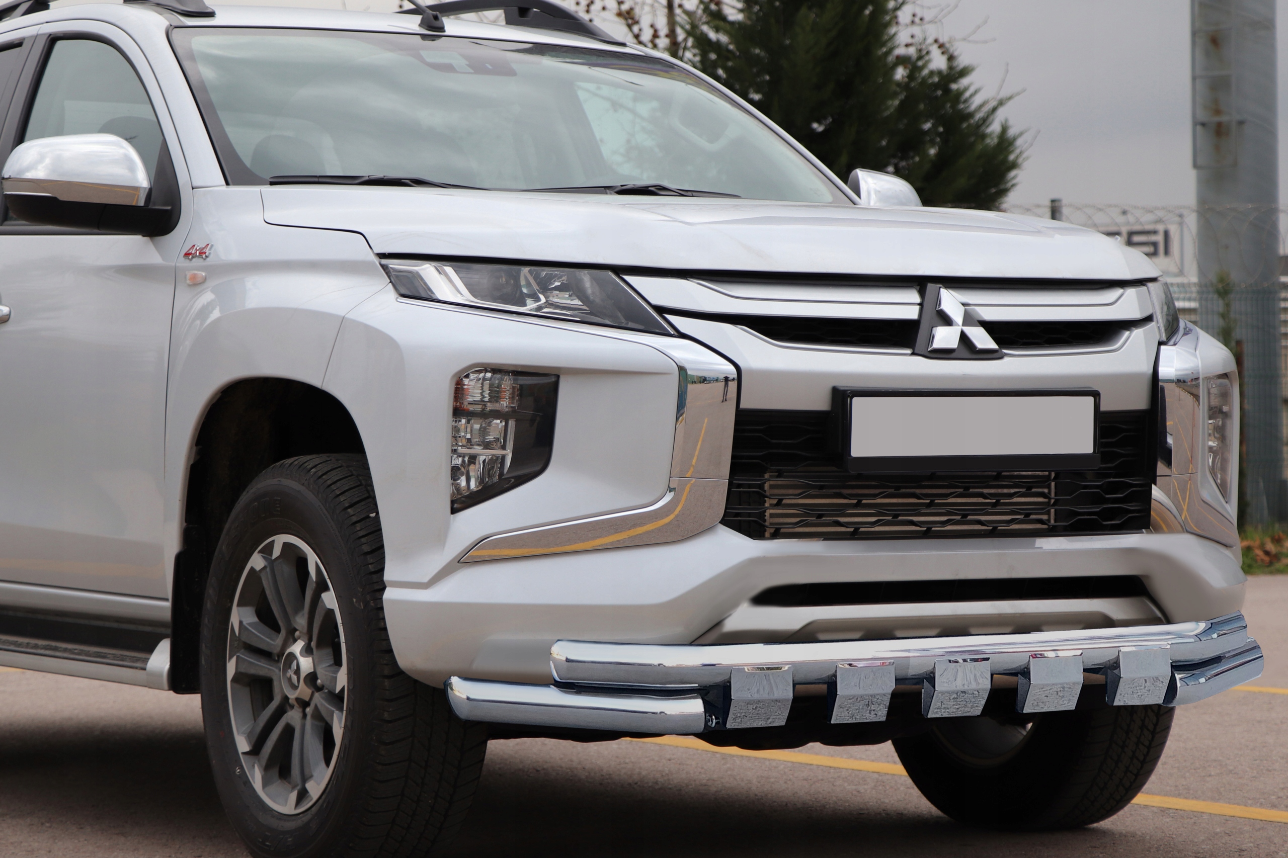 Predné potrubie chróm Tiger Mitsubishi L200 2015-
