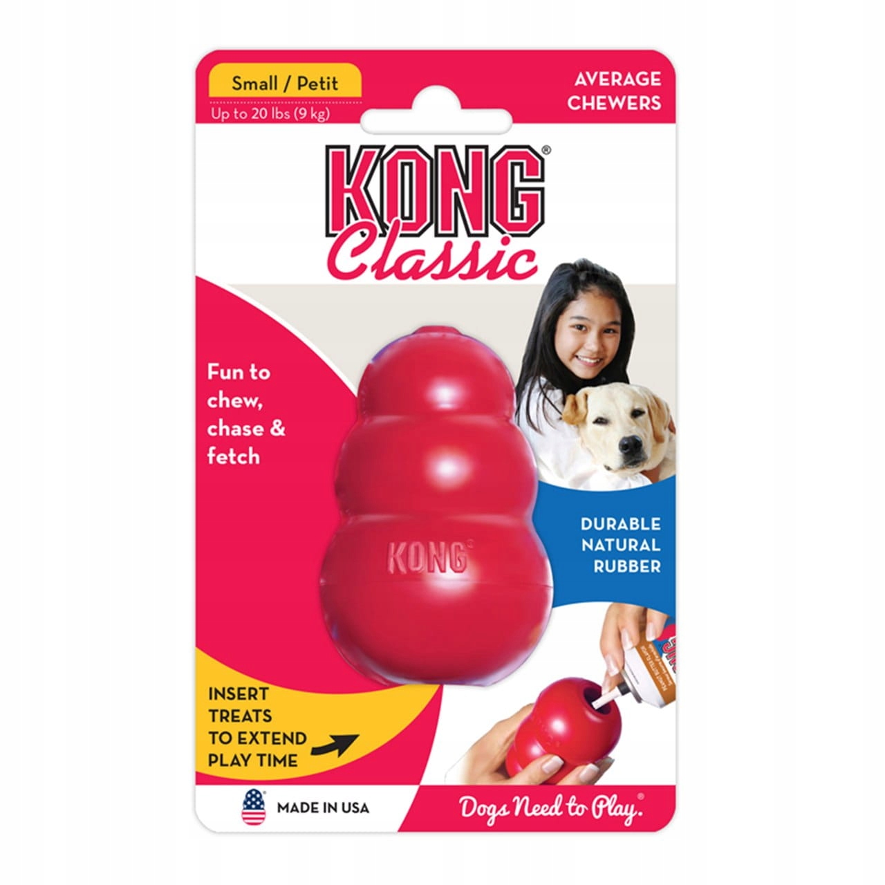 

Kong Classic S Mocna Zabawka Gryzak Dla Psów 1-9kg