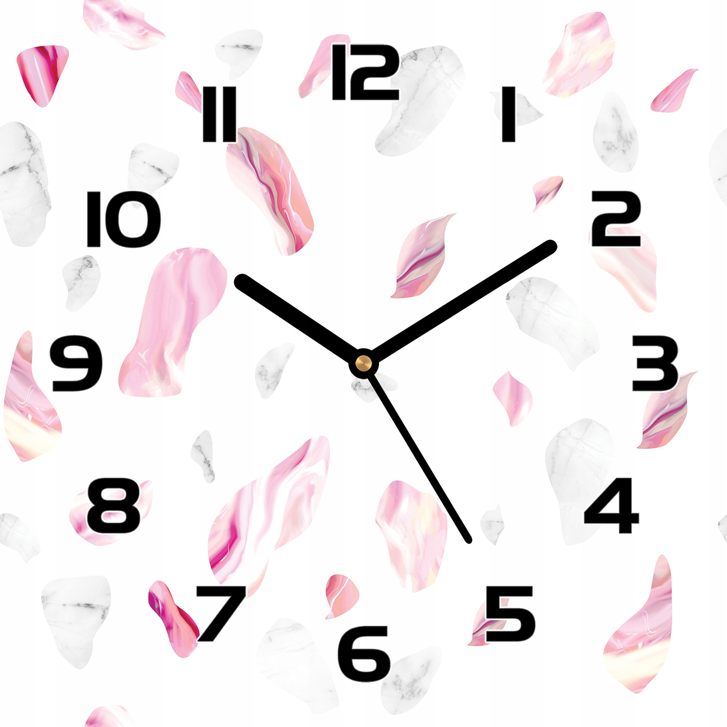 

Zegar szklany Wzór nieregularne kształty 30x30 cm