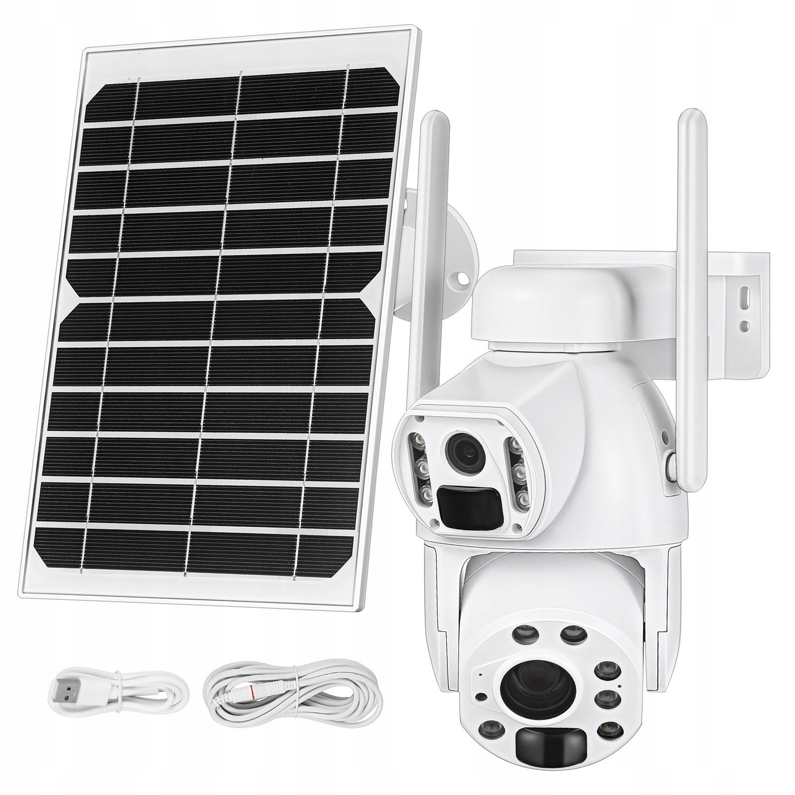 KAMERA ZEWNĘTRZNA: KAMERA ZEWNĘTRZNA SOLARNA Z PODWÓJNYM OBIEKTYWEM I 20-KROTNYM ZOOMEM ORAZ NOKTOWIZJĄ -