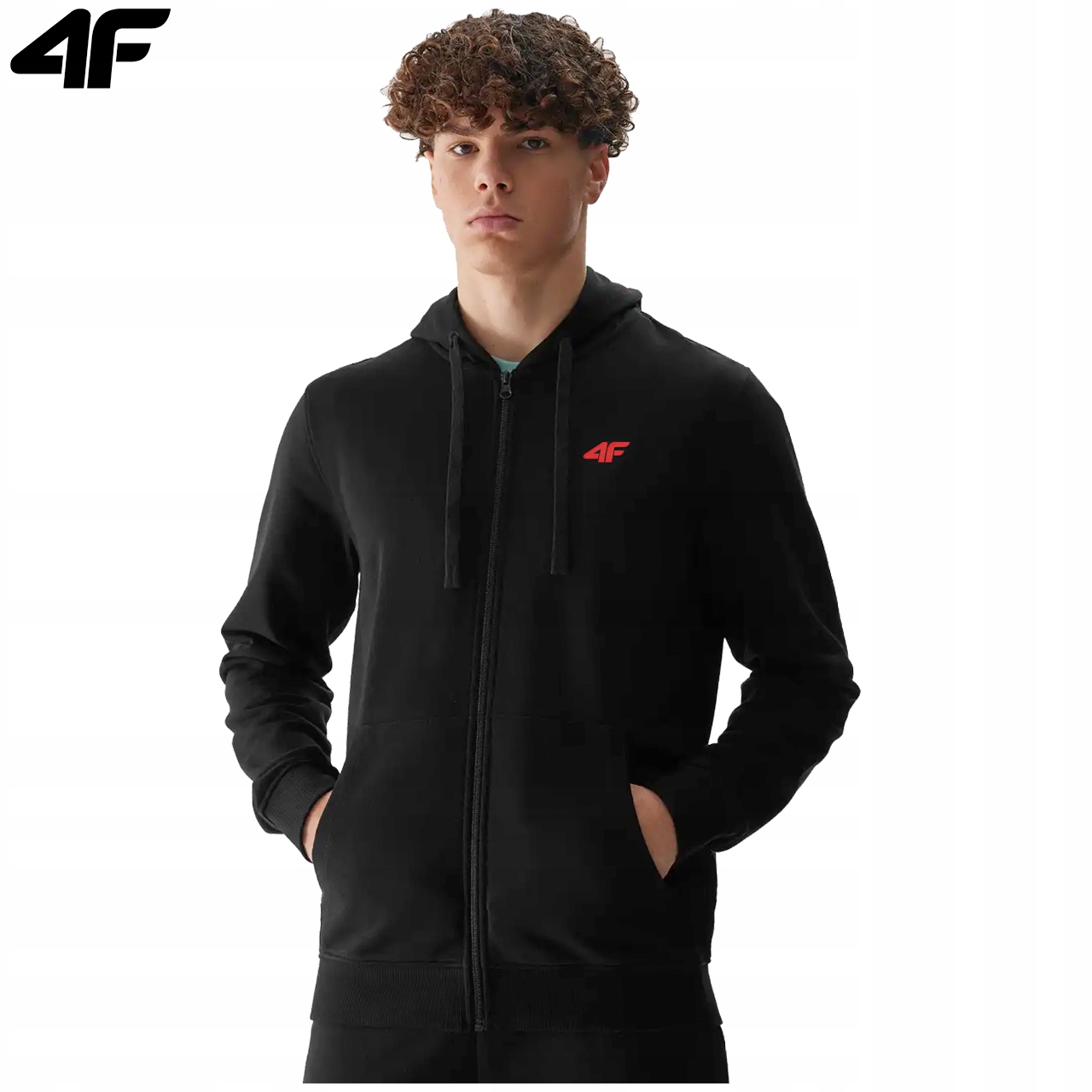BLUZA MĘSKA 4F ROZPINANA Z KAPTUREM DRESOWA SPORTOWA BAWEŁNA LIMITOWANA XXL Marka 4F