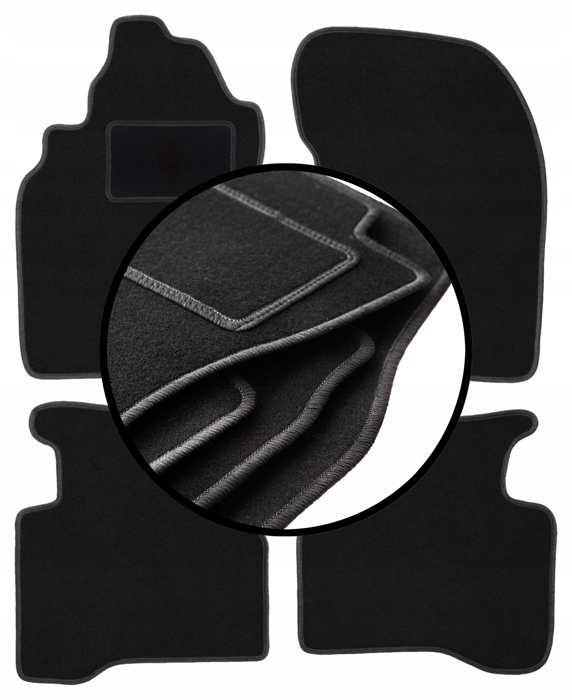 Velurové koberce komplet pro: Nissan X-Trail I T30 Suv (2001-2007)