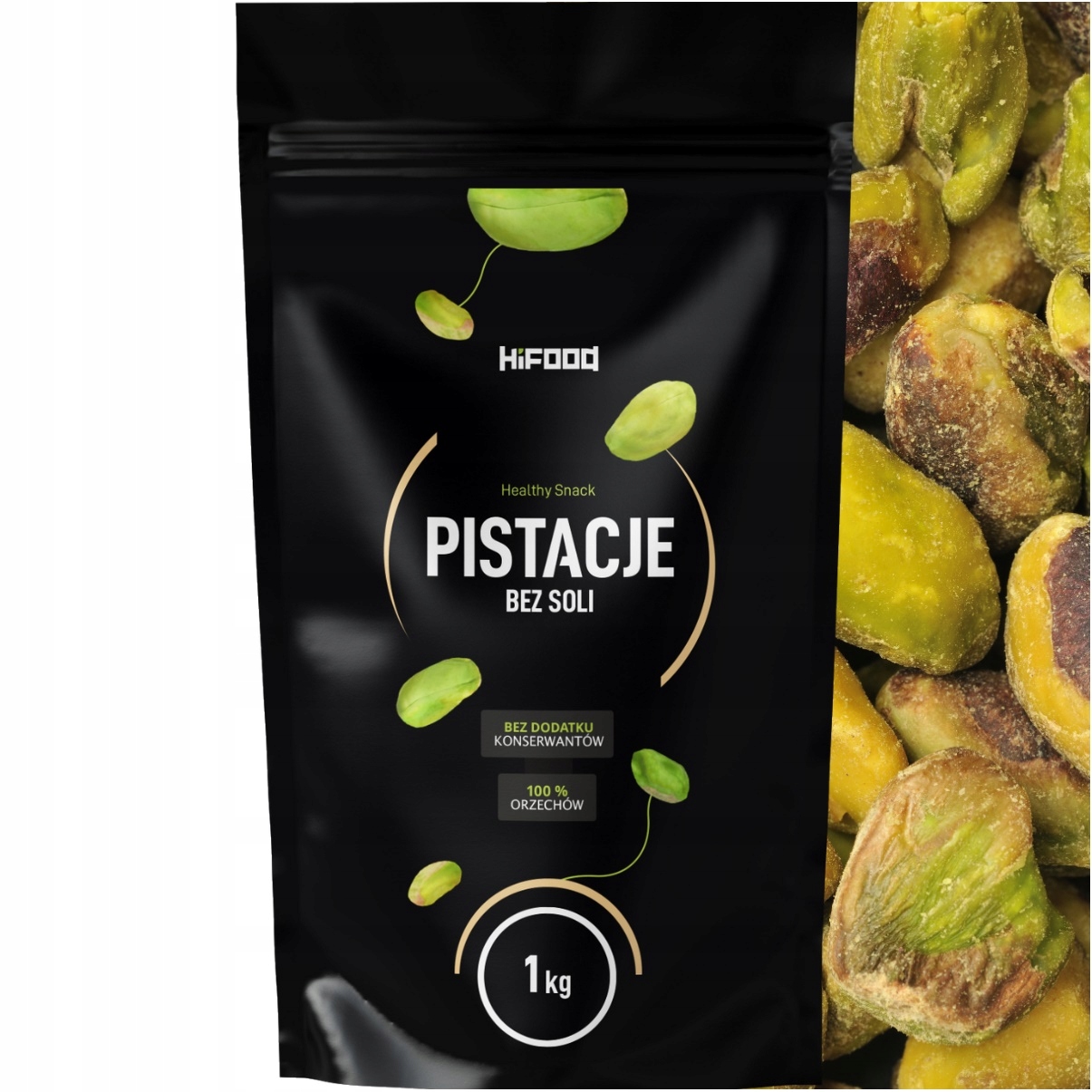 Pistacje Łuskane Niesolone Bez Soli Usa Premium 1kg HiFOOD