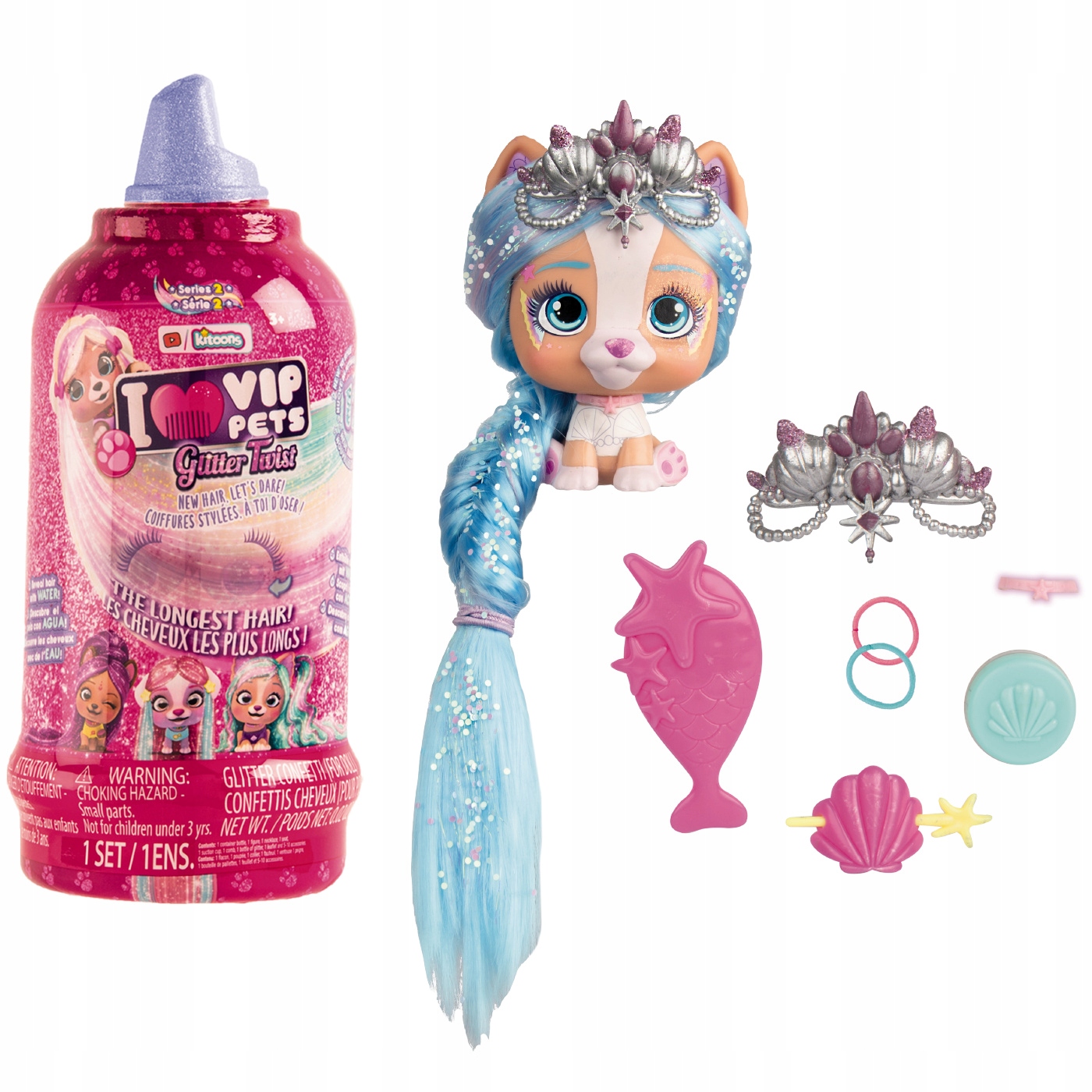 

TmToys Vip Pets Glitter Twist Piesek niespodzianka