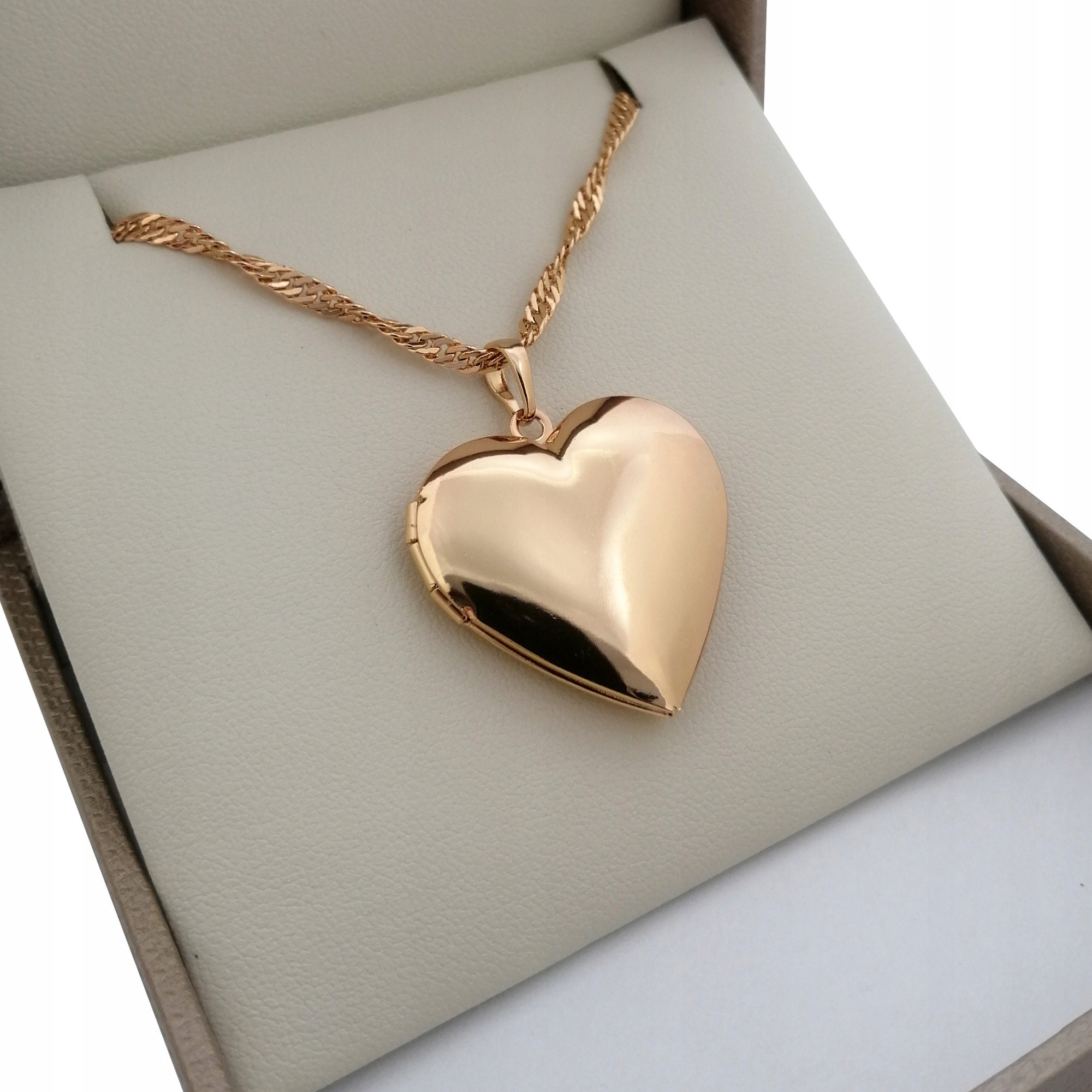 

Złoty Klasyczny Sekretnik Serce 18 Karatów Prezent